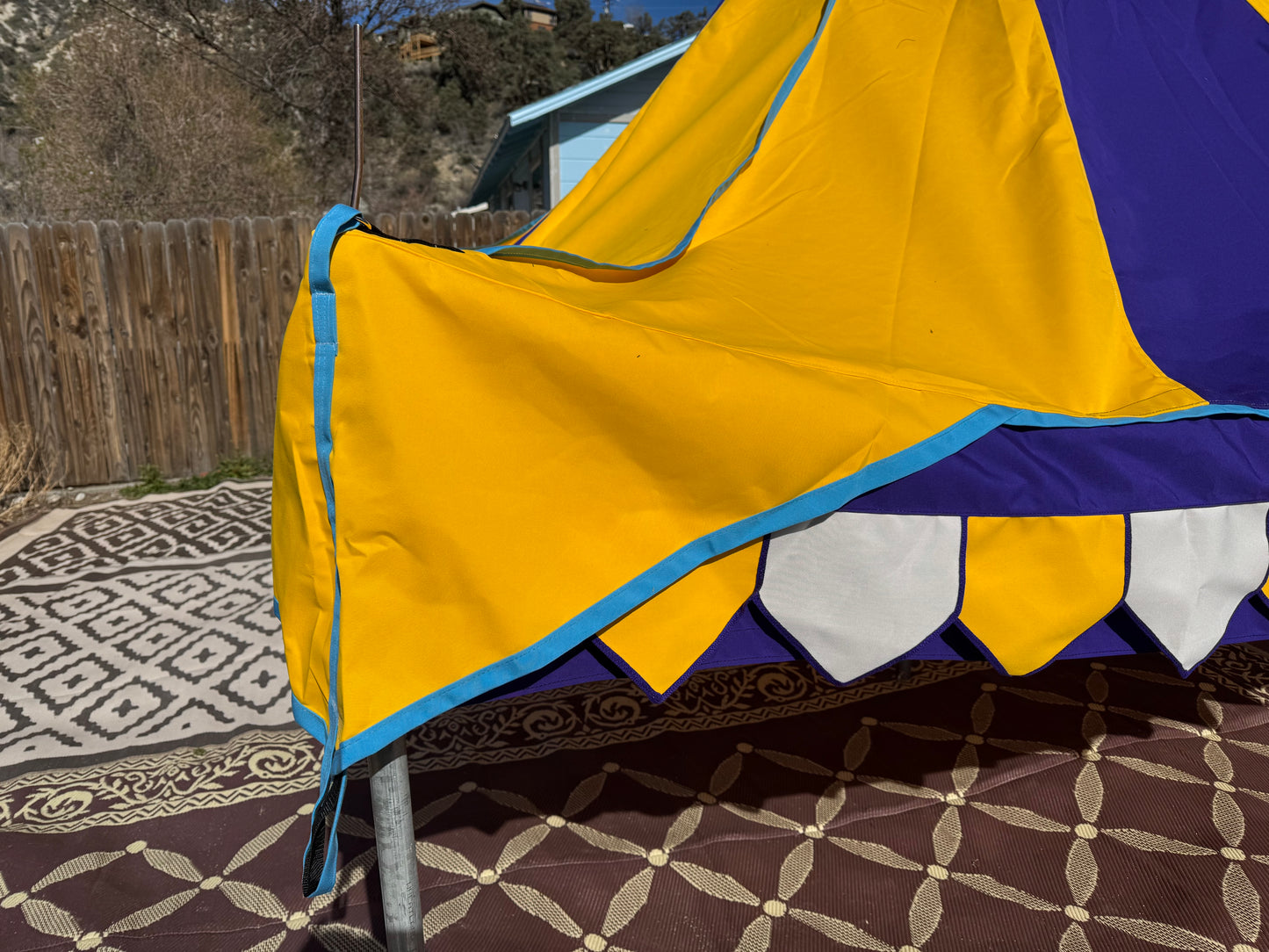 10-footer Oakenfoot Tent System, center-pole-free, off the shelf