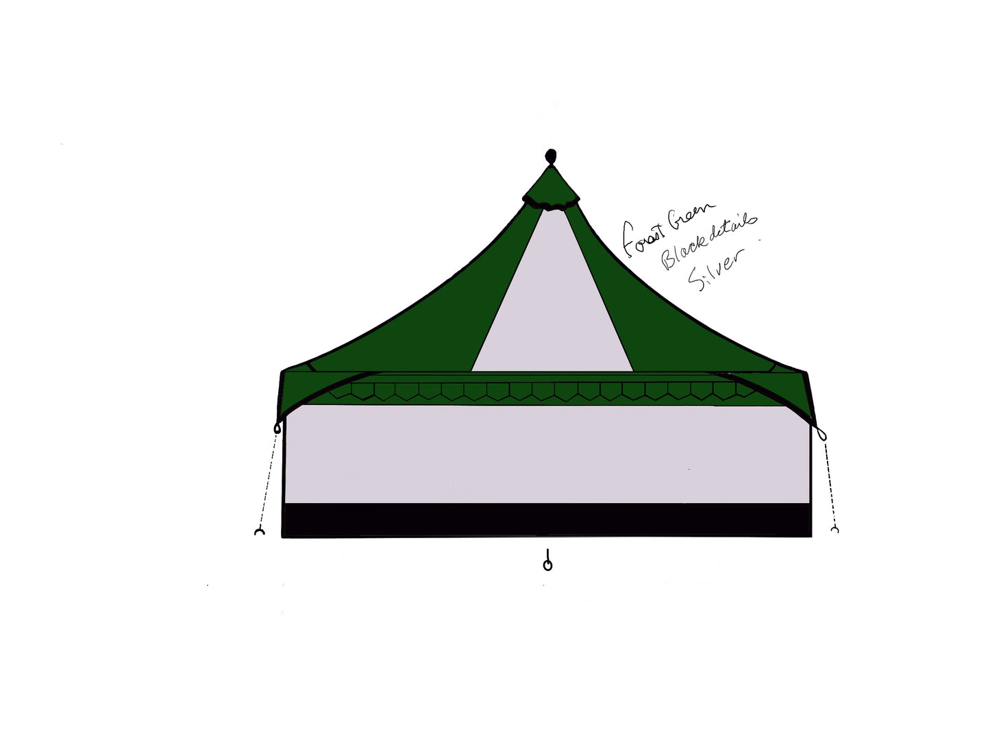 Oakenfoot Sale 10-footer faire sails pattern, Off the Shelf tent