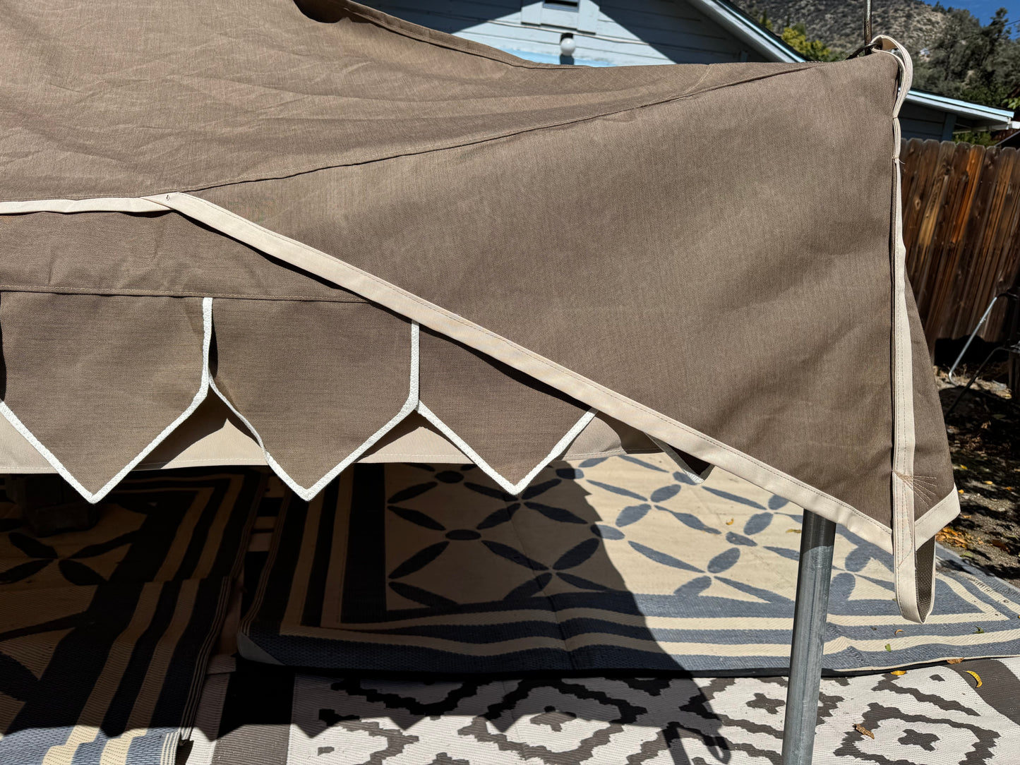 12-foot Oakenfoot Faire Sails pattern tent system, Off the Shelf