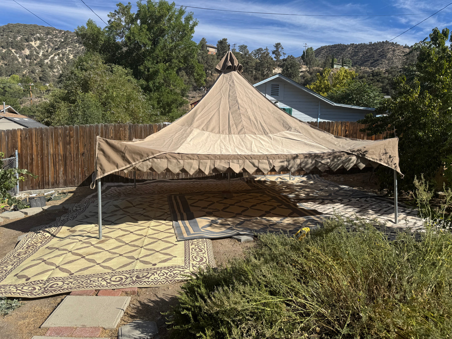 15' Oakenfoot tent system, off the shelf