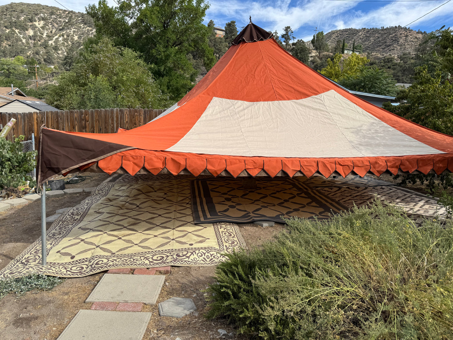 20-footer Classic Oakenfoot tent system, off the shelf