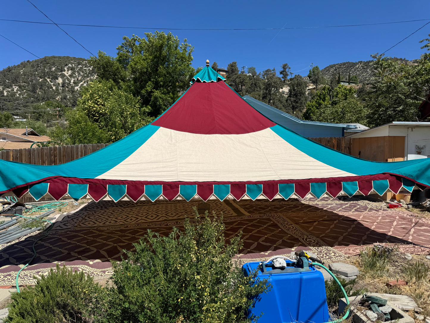 20-footer Oakenfoot tent system, Off the Shelf