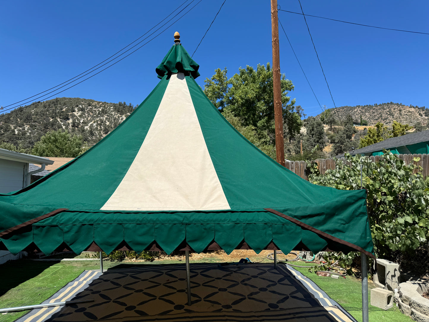 Oakenfoot Sale 10-footer faire sails pattern, Off the Shelf tent
