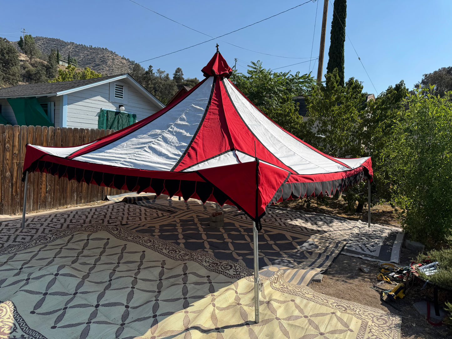 15' Maltese tent system, off the shelf