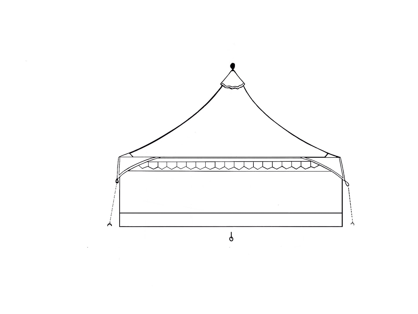 Oakenfoot horizontal line-design Walls, build-a-tent