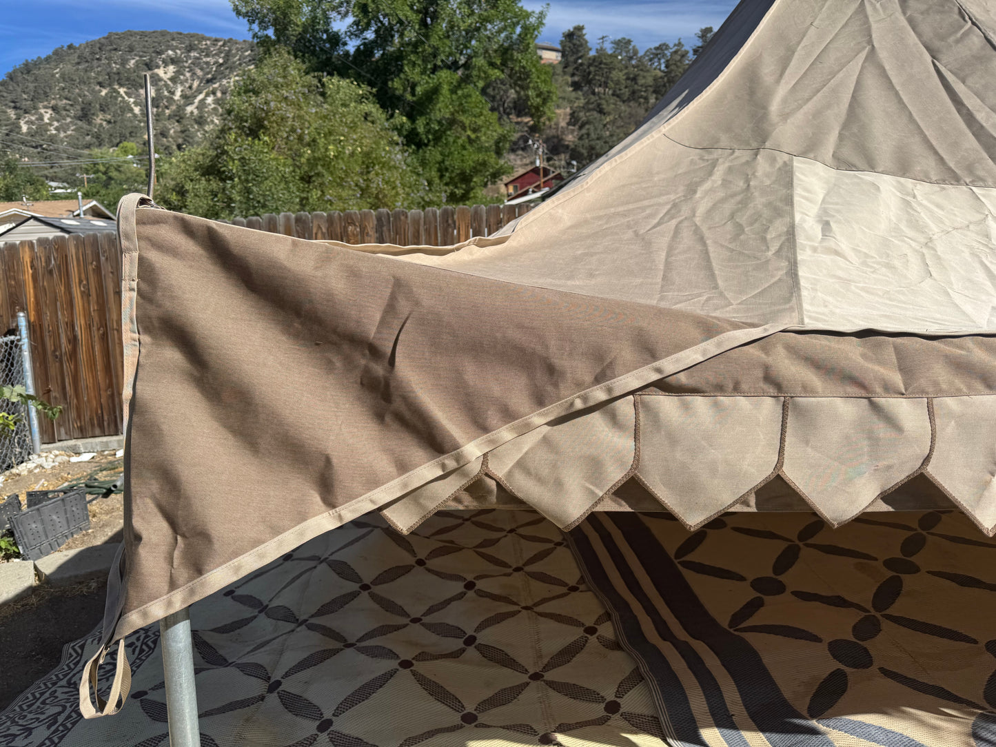 15' Oakenfoot tent system, off the shelf