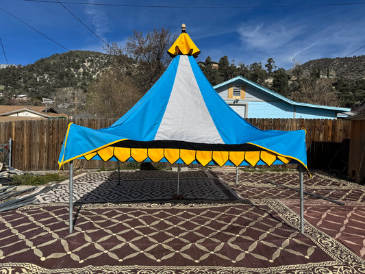 10-footer Oakenfoot tent system, center-pole-free, off the shelf