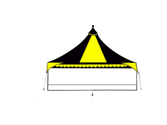 Oakenfoot 10' Roof with set up, Parts and Accessories