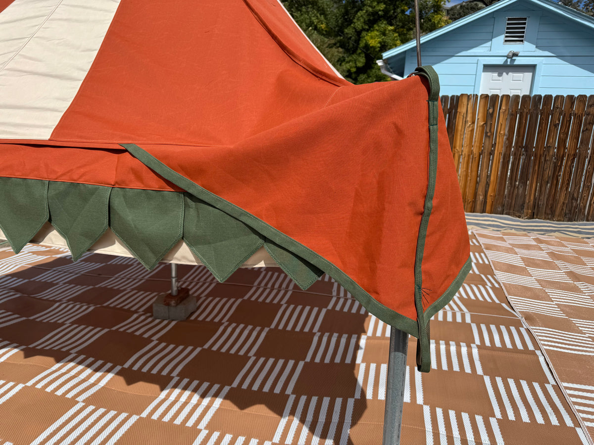 Gen 3 faire sails pattern 10'x10' Oakenfoot tent system, off the shelf