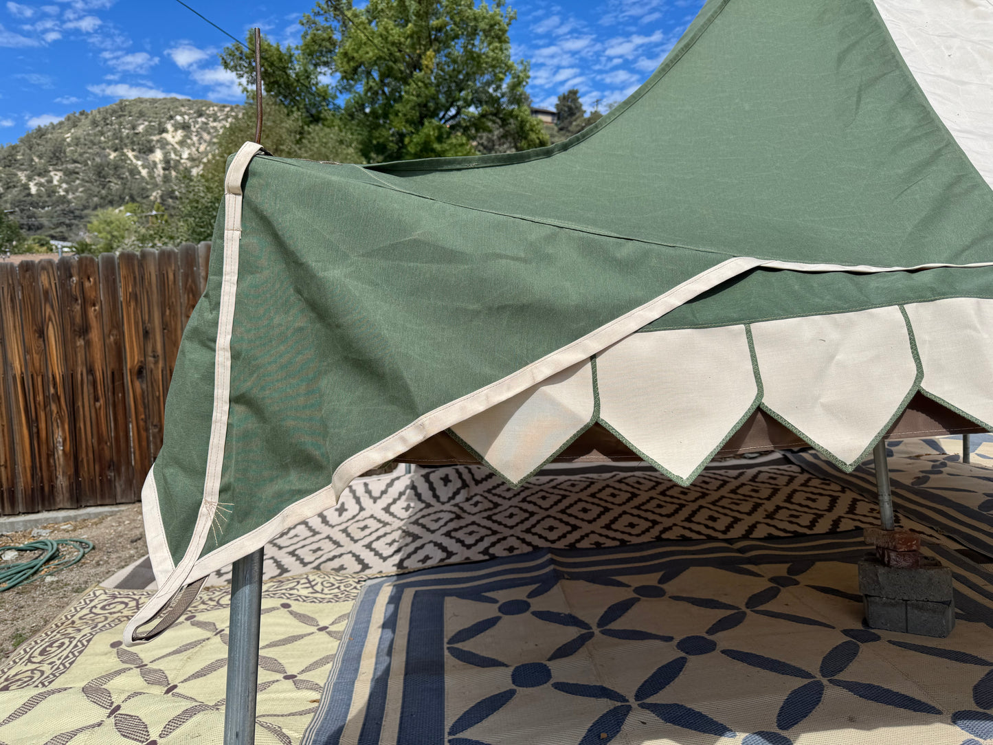12-foot Faire Sails Oakenfoot tent system, Off the Shelf