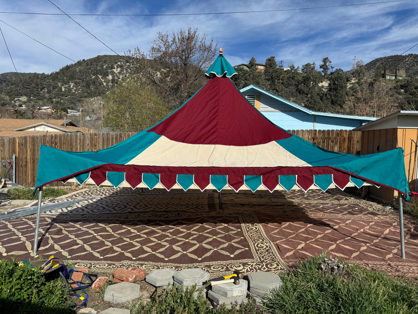 15-footer Oakenfoot Tent System, off the shelf