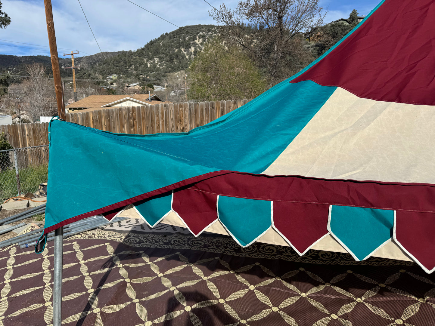 15-footer Oakenfoot Tent System, off the shelf