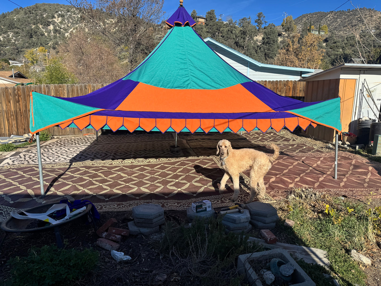 2026 new 15'x15' Oakenfoot tent system, off the shelf