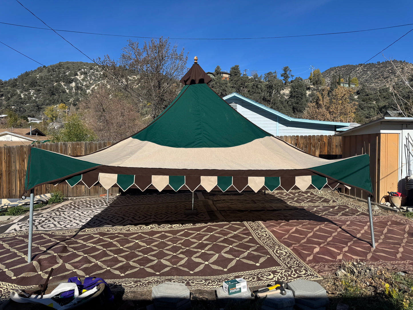 2026 new 15'x15' Oakenfoot tent system, off the shelf