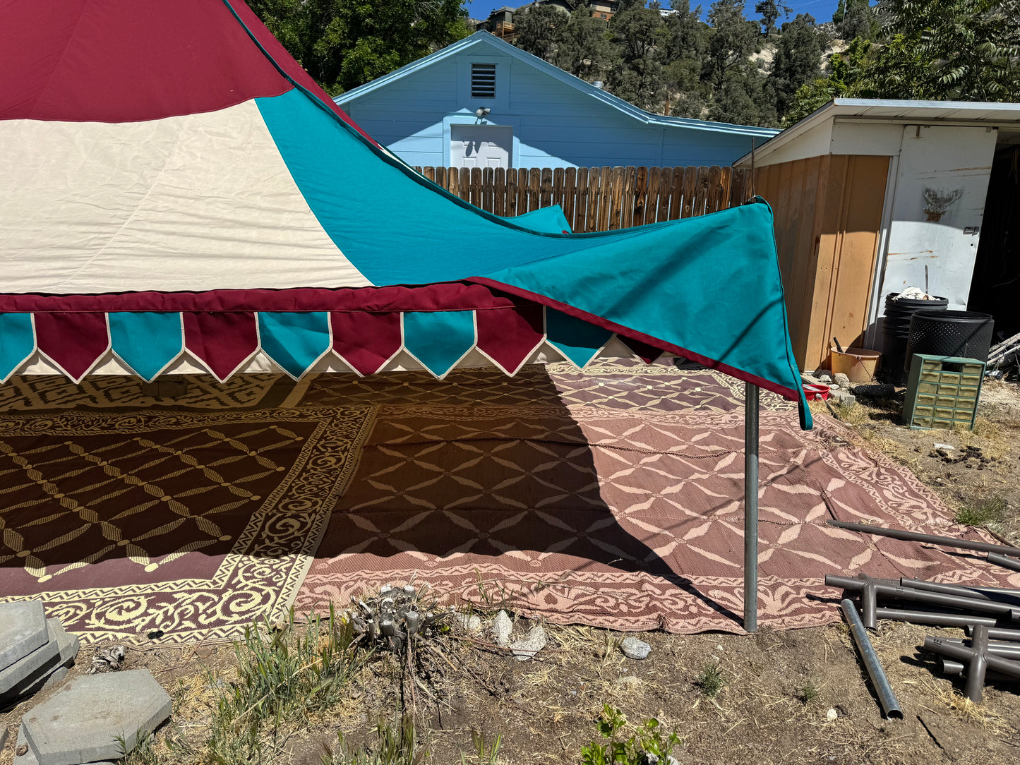 20-footer Oakenfoot tent system, Off the Shelf