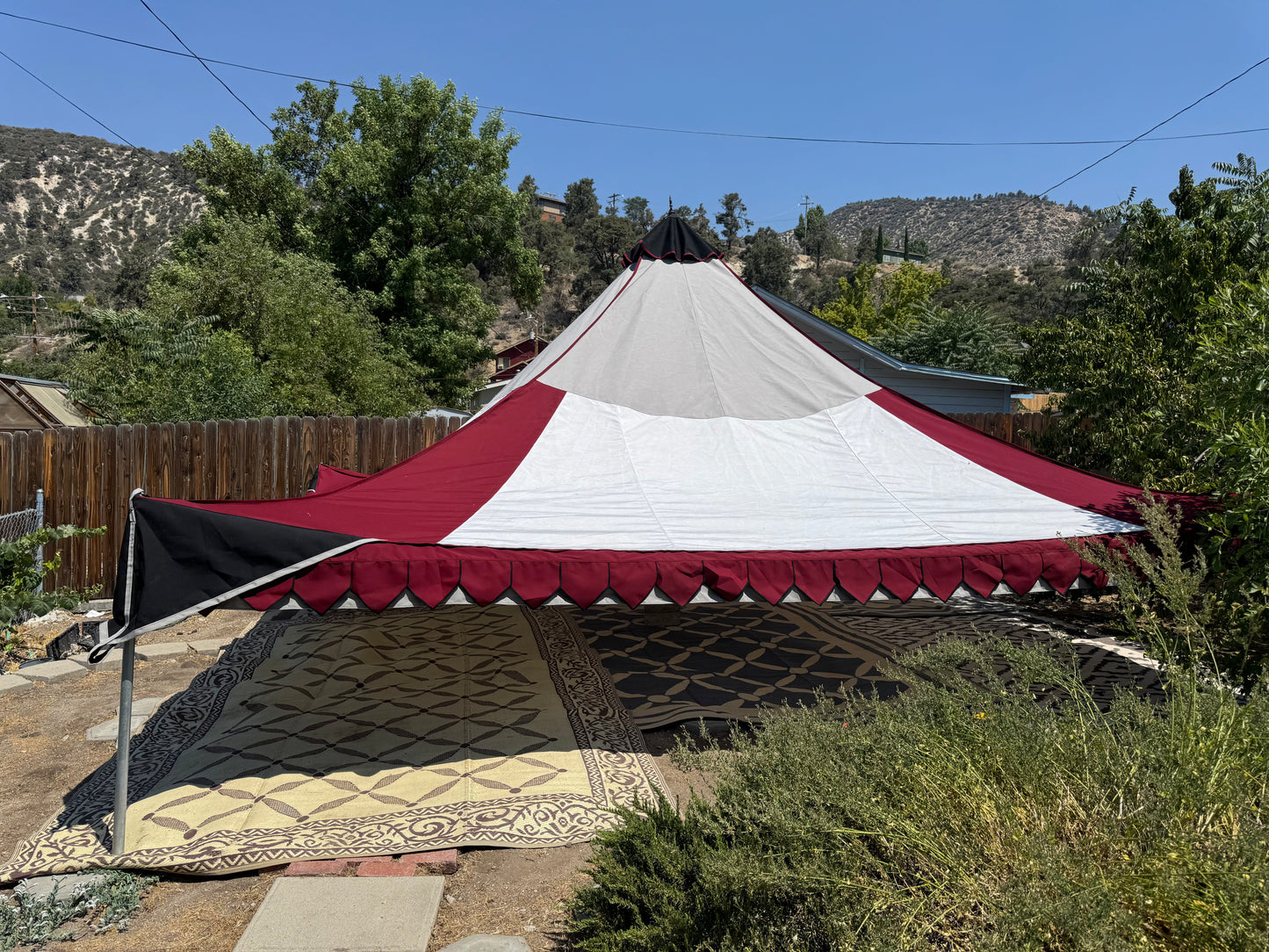 End of year Sale 20-foot Oakenfoot Tent System, off the shelf