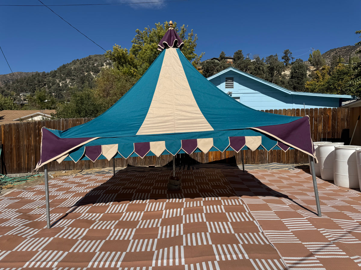 Gen 3, 12-footer Faire Sails pattern, Oakenfoot tent system, off the shelf