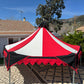 Oakenfoot Custom 15' hexagon Faire Sails pattern tent system, build-a-tents