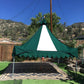 Oakenfoot Faire Sails theme, Off the Shelf Tents, 10-foot square, center pole free system
