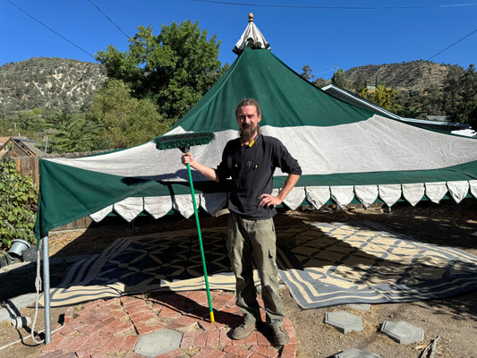 Oakenfoot Tent scrub and suds Tent top service June - September, Parts and Accessories