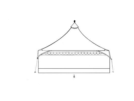 Oakenfoot horizontal line-design Just Walls, build-a-tent