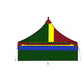 Oakenfoot Faire Tents – 10', 12', 15-foot square, International Flag Theme, Sunbrella pavilion style complete square tent system